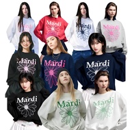 Crewneck Sweater Mardi Mercredi Graphic FlowerMardi Sablon