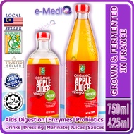 Radiant Organic Apple Cider Vinegar Cuka Epal Organik 425ml / 750ml [Halal] (Exp: Sep/2030)