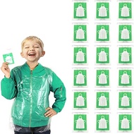 10Pcs Small Disposable Apron for Kid Plastic Apron Clear Cooking Apron Waterproof Child Apron for Pa