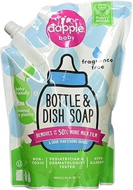 Dapple Baby Bottle & Dish Liquid Refill Pack Fragrance Free, 34oz
