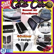 1 Pair Universal Car Decorative Air Flow Intake Hood Scoop Vent Bonnet Cover Decorative  Myvi, Axia,