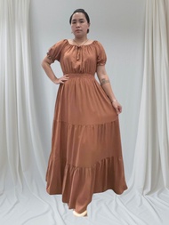 DRESS MAXI COTTON FIT 45KG-90KG READY STOCK