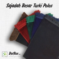 Sajadah Besar Polos / Sajadah Polos Tebal / Sajadah Jumbo / Sajadah Turki / Oleh oleh Haji Umroh