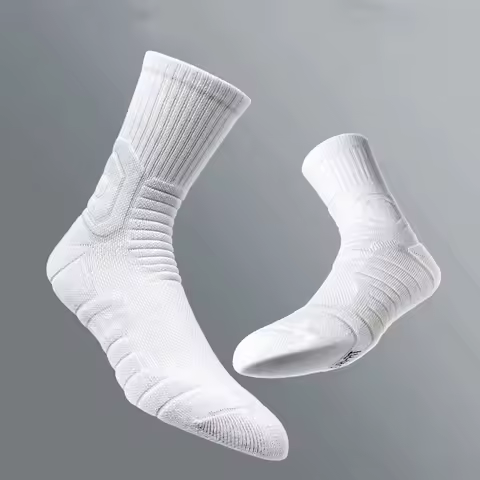 High Quality Men Basketball Socks Thicken Comfortable Sports Socks Non-slip Mid-Length Running Socks