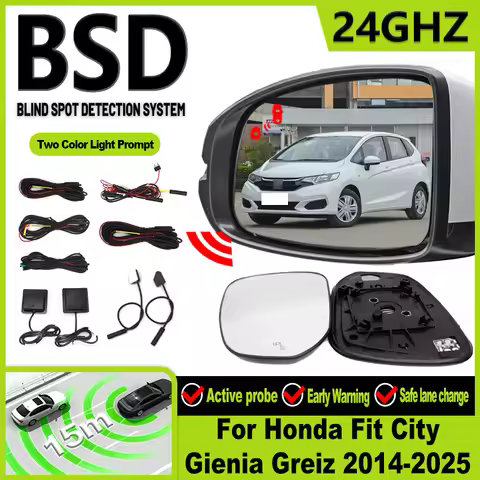 Car Radar Detection Device For Honda Fit City Gienia Greiz 2014-2025 Blind Spot Detection System Car