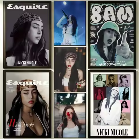 Nicki Nicole Cool Music Album Cover Self-Adhesive Poster Peel and Stick Waterproof Removable HD Prin