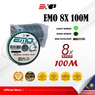 EXP EMO 8X 100m  Jigging Braided Fishing Line Ultra Sensitive Smooth Thin Strong PE Multifilament Du