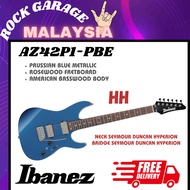 Ibanez AZ42P1-PBE Electric Guitar w/Case - Prussian Blue Metallic ( AZ42P1 PBE / AZ42P1PBE )
