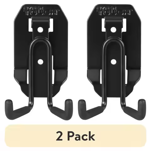 Heavy Duty Steel Utility Hook 2 Pack Compact Hook Tool Storage Easy Installation Compatible with Hyp