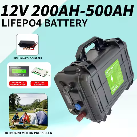 Lithium iron phosphate battery 12V 12.8V lithium battery 6000+times, charged capacity display batter