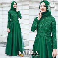 Kaella Maxy Long Kebaya Dress, Brocade Dress, Latest 2021 Women's Brocade Dress, Long Dress for Wedd