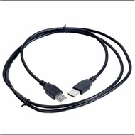 Wire with 2 positive USB-USB connectors, 2 positive ends to connect data