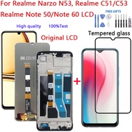 LCD For Realme Narzo N53 C53 C51 Note 50 Note 60 Touchscreen Inner Screen LCD With Frame