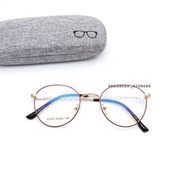 Latest Small Round Lightweight Steel Frame Glasses Unisex Men Women Can Be Normal Minus Cylinder 600