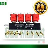 Atiker Gas Injector 4 cyl - รางหัวฉีดแก๊ส ยี่ห้อ ATIKER 4 สูบ สำหรับแก๊ส LPG/CNG ระบบหัวฉีด