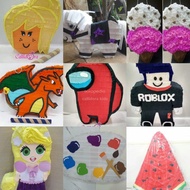 Tersedia pinata ready stok karakter 3D anak / pinata 3D / pinata ulang tahun