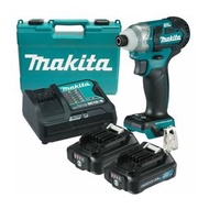 TD111DSAE電批套裝(藍/黑) +(內附送十字批咀) : 香港行貨 全新Makita 牧田 12V充電式衝擊起子機(無碳刷馬達)[快速充電器 (DC10SB)及2.0Ah 電池2pcs 連工具箱]