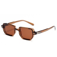 HEFEI STORE Punk Kính gọng vuông Nhiều màu sắc Khung nhỏ Kính mát Xu hướng Nhẹ Kính mắt UV400