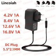 AC 100-240V DC 4.2V 8.4V 12.6V 16.8V 1A 1000MA Adapter Power Supply 4.2 8.4 12.6 16.8 V Volt charger