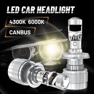 HYNBYZJ 4300K White Yellow H7 H4 Canbus Car Headlight Mini Lens H11 H8 H9 9005 9006 HB3 HB4 LED Car 