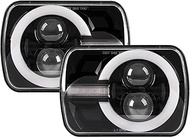 Newest 2pcs 7X6 5X7 halogen headlights Compatible For Jeep Wrangler YJ Cherokee XJ Toyota Nissan GMC