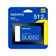 เอสเอสดี ADATA 512GB SU650 SSD 3D Nand SATA 2.5 R520MB/W450MB - 3Year (ADT-SU650SS-512GTR))