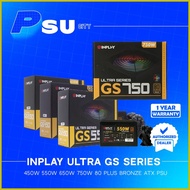 ✨ ◆ ¤ INPLAY GS450 GS550 GS650 GS750 Ultra 80 Plus Bronze Non-Modular PSU