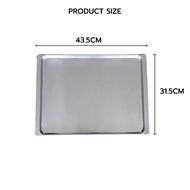 Aluminium Shallow Square Cake Tin Mould 17.5 Inch Baking Tray plate Loyang Kek Segi Empat & Kuih