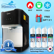 Midea Mild Alkaline Water Dispenser Hot Normal Cold Model: X12 With 4 Patented Korea Technology Halal Water Filter