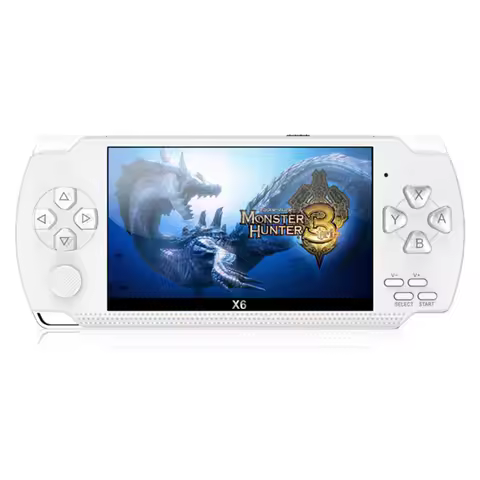PSP Handheld Game Machine X6 Updated Version, 8GB, 4" HD Color Screen, 3000+ Free Games