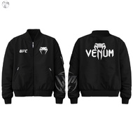 Men's Black Ufc Venum Athletic Boxing Bomber Jacket