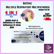 FPpharmacy 4in1 BIOTEKE Antigen Test Kit (SARS-CoV2/Influenza A/ Influenza B /RSV) Nasal Home Test Kit