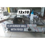 12x18 burger grill with deep fryer