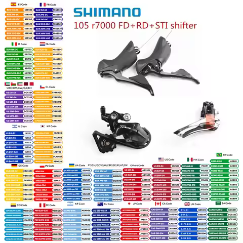 SHIMANO 105 R7000 Ultegra R8000 2x11 Speed Groupset Kit Shifter Derailleur Front Rear SS GS Origina 