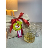 Chinese New Year / Eid Al-Fitr Hampers / Gift Pouch Bag Hampers Contains 2 pcs Aesthetic Glass Drink