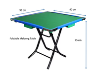 SG STOCK Traditional Folding Mahjong Table - Blue Frame - Green Table Top (Mahjong Table) / Mahjongs/ Foldable Mahjong table / Bulky