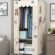 [in stock] Wardrobe Simple Assembly Cloth Wardrobe Steel Pipe Thickened and Reinforced Steel Frame C