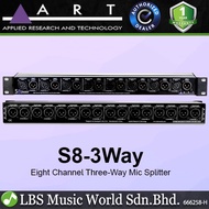 ART Pro Audio S8-3Way 8 Channel 3 Way Microphone Mic Splitter (S8)