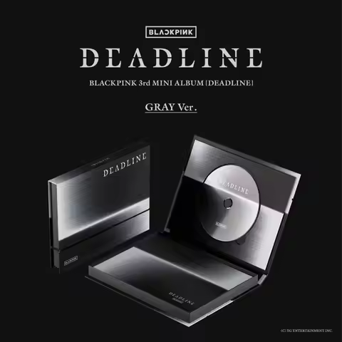 BLACKPINK DEADLINE 3rd Mini Album Gray Version Official Kpop CD Box Set Physical Music Disc Album wi