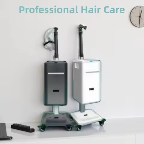 Hot Selling Cap Portable Micromist Hair Steamer Machine Professional Barber Shop 2 in 1 Nanomist & O