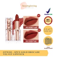 Otwoo Lipstick Spun Gold Brocade Velvet Lipstick | Shy Love/Love Bite/Hone Love/Over Fire/Desire/Bar