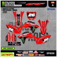 CRF 15 L MOTORCYCLE Striping SIMPLE MOTIF (H36)