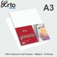 Arto A3 Water Color Paper 200Gsm - Cellulose
