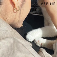 [59 Yuan 3 Pieces] Simple Fashion Golden Beaded Metal Earrings Female Earrings ins Elegant Retro