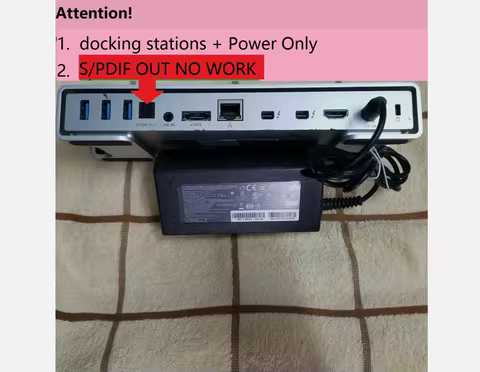 TB2DOCK4KDHC Docking Station for MAC WINDOWS StarTech thunderbolt 2 * S/PDIF OUT NO WORK * Replace f