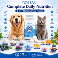 Tovita 10-in-1 Pet Multivitamin Tablets - Enhances the immune systems and overall health of cats and