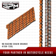 R8 RACING CHAIN 415HX130L (9880-326-Orange)