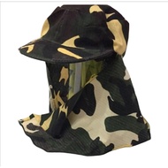 Topi Cap Askar Jepun Kain Anti-Uv Sun UV Protection Outdoor Fishing Gardening Cap Hat Topi Memancing