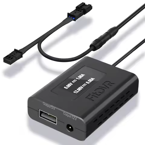 FitDVR Dash Cam Adapter (3-Pin) for Porsche 718/ Boxster/ Cayman (981/ 982/ 987) & 911 (991), LED Di