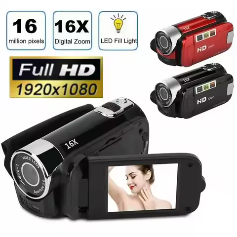 1080P Full HD Digital Camera 270° Rotation DV Video Recorder 2.7inch Touch Screen Digital Camcorder 